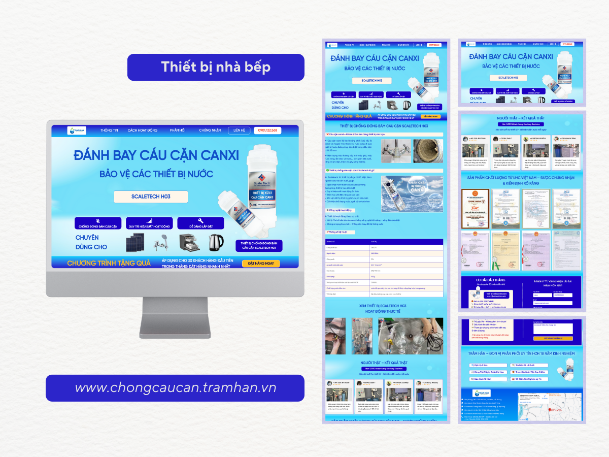 Thiết Kế Landing Page Thiết Bị Nhà Bếp