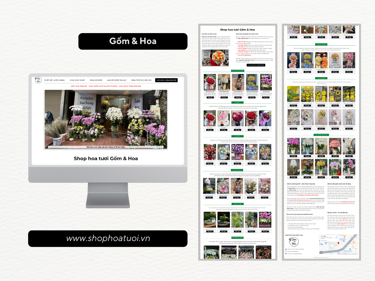 Landing Page cửa hàng hoa tươi Landing Page cửa hàng hoa tươi