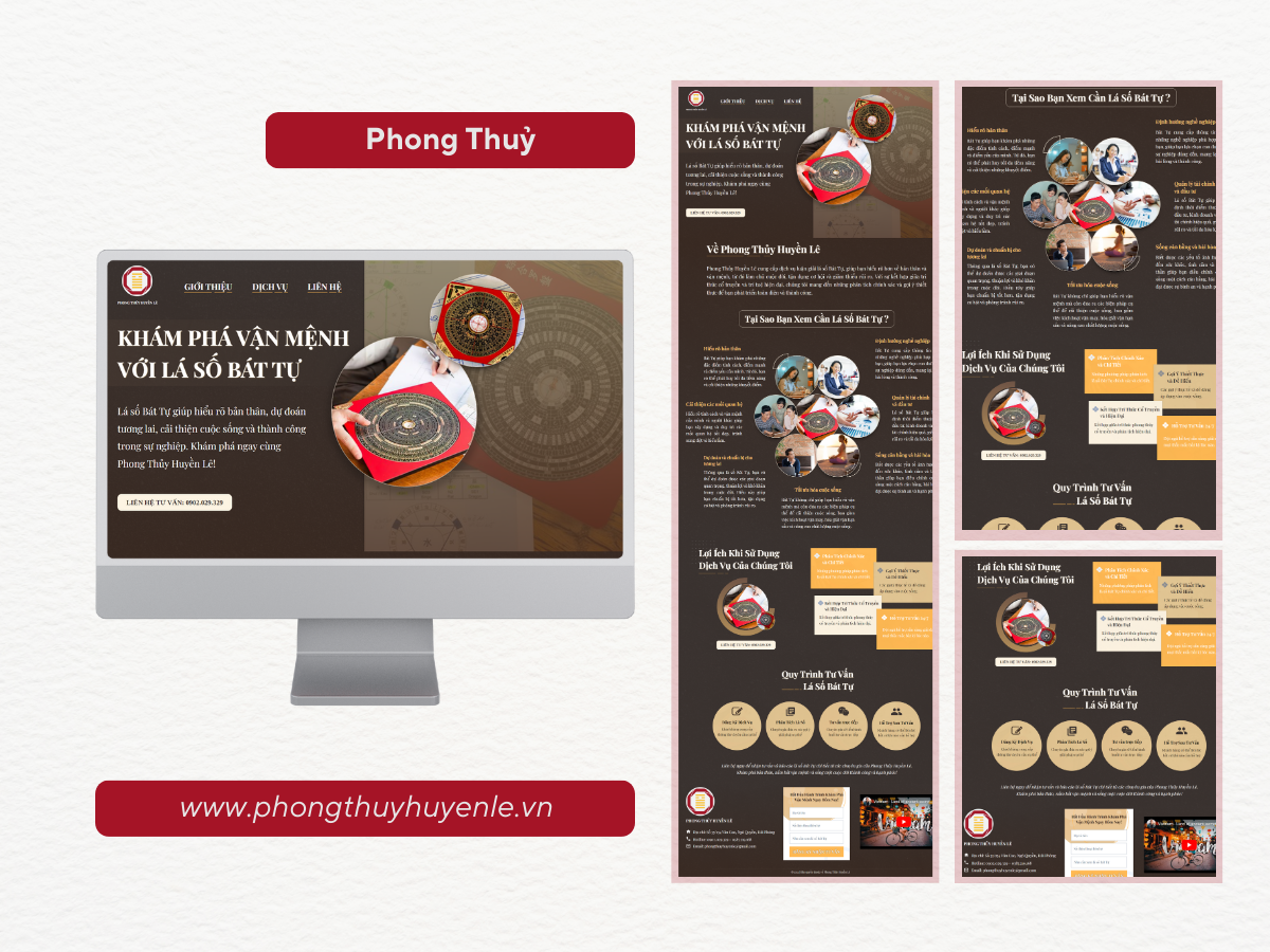 Mẫu Landing Page Phong Thuỷ