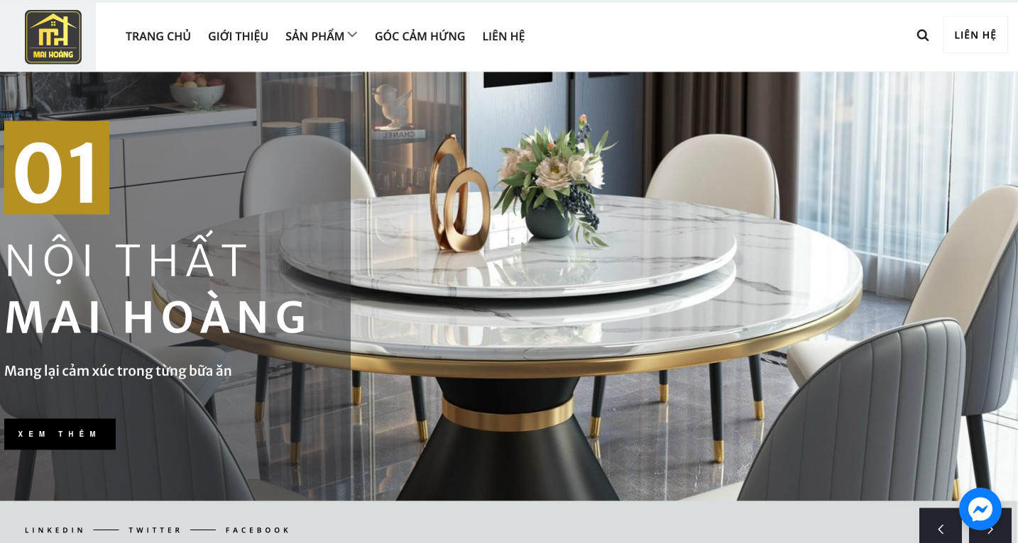 thiết kế website nội thất