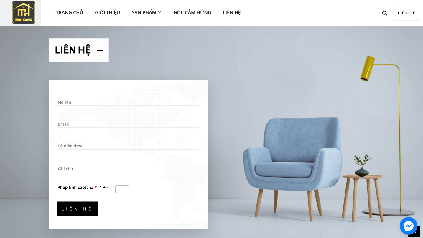 thiết kế website nội thất