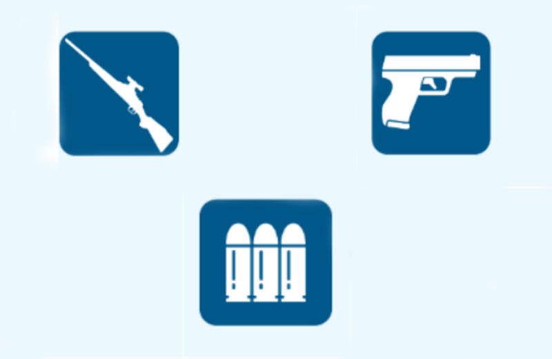 mặt hàng là vũ khí