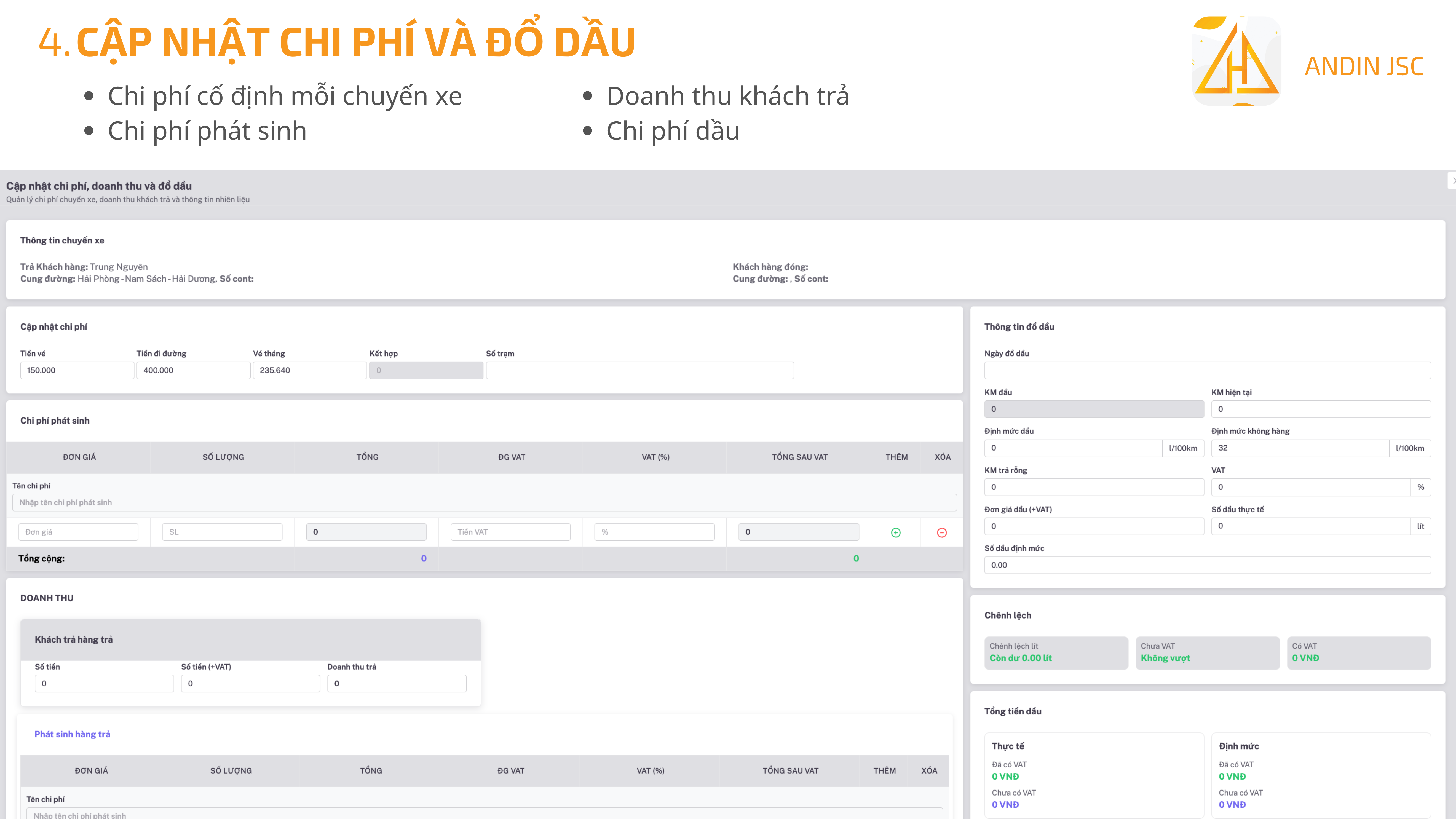 Theo Dõi Chi Phí Phát Sinh Từng Chuyến Xe Logistics - hình ảnh 4