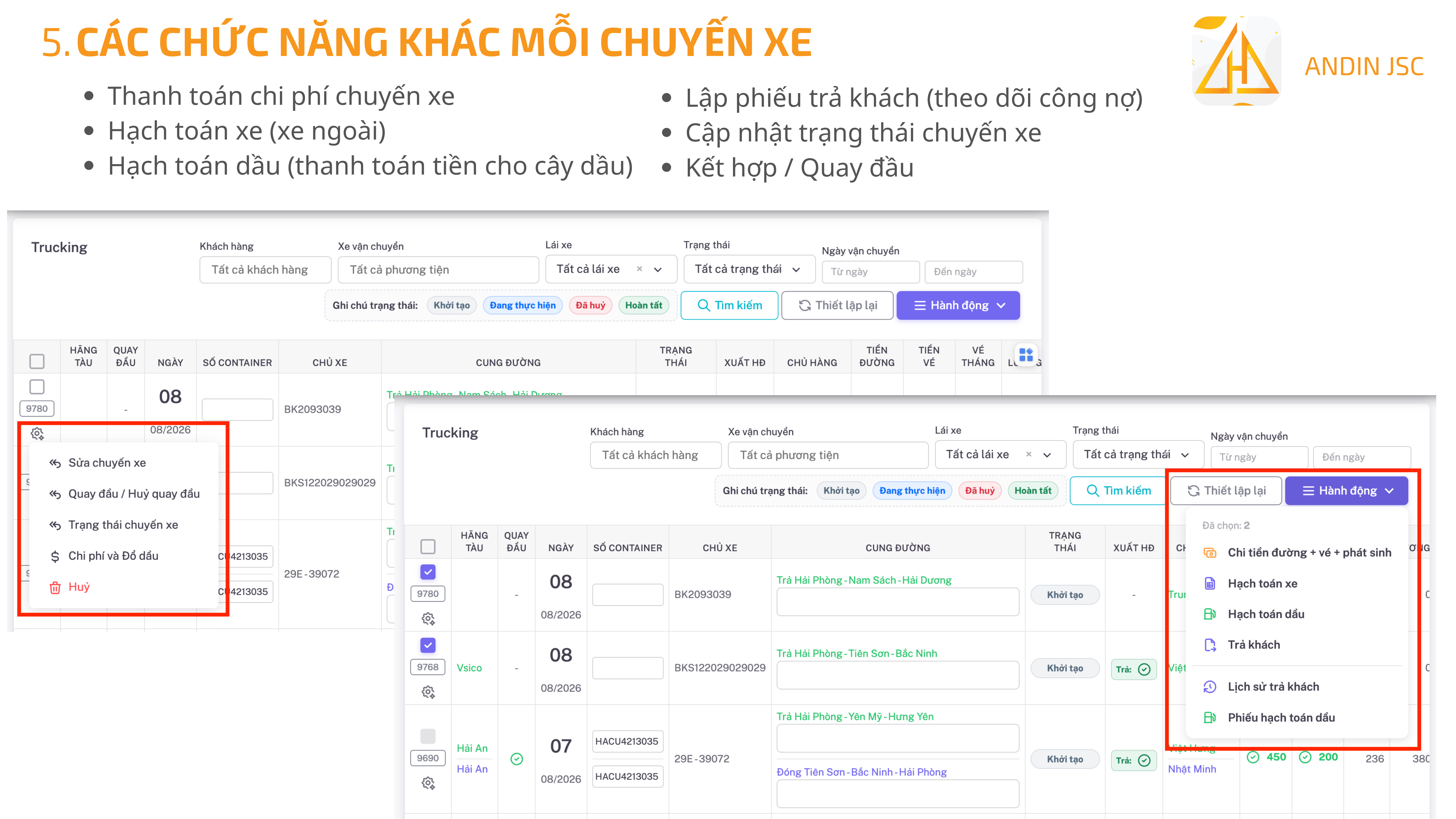 Theo Dõi Số Dầu Thực Tế Và Định Mức Từng Chuyến Xe - hình ảnh 2