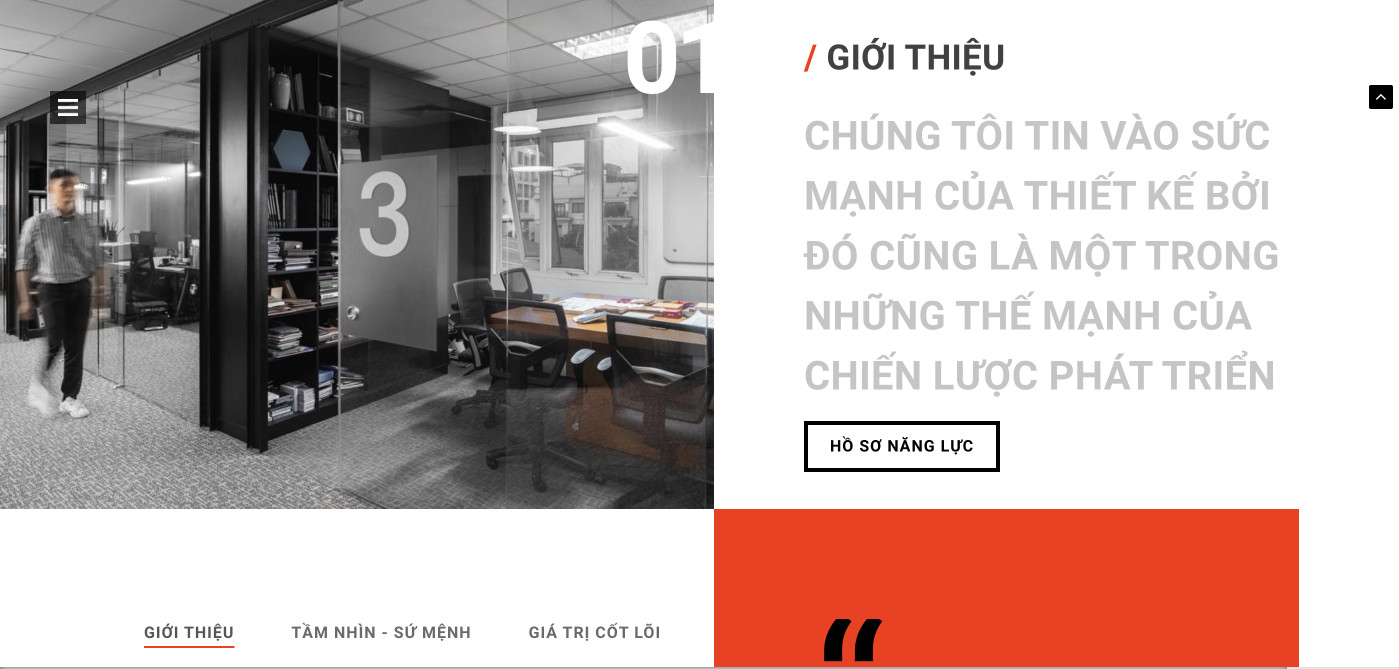thiết kế website Thi Công Nội Thất