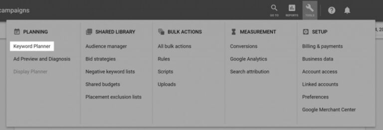 Google Keyword Planner
