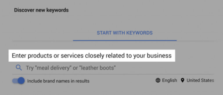 Google Keyword Planner