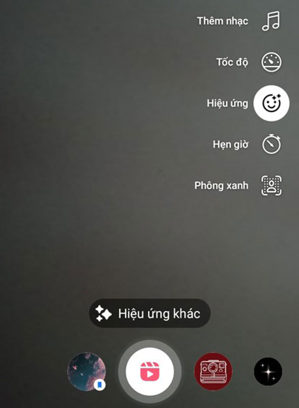 Chỉnh sửa hiệu ứng trên Reels