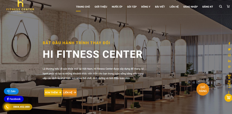 Thiết kế website chăm sóc sức khỏe