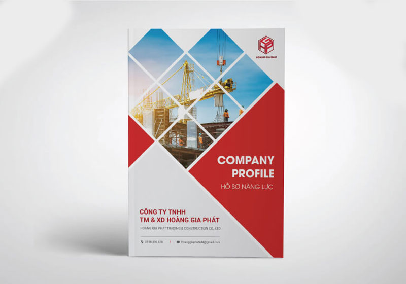 Đơn vị in ấn quyết định chất lượng sau cùng của cuốn profile (nguồn: f99design.com)
