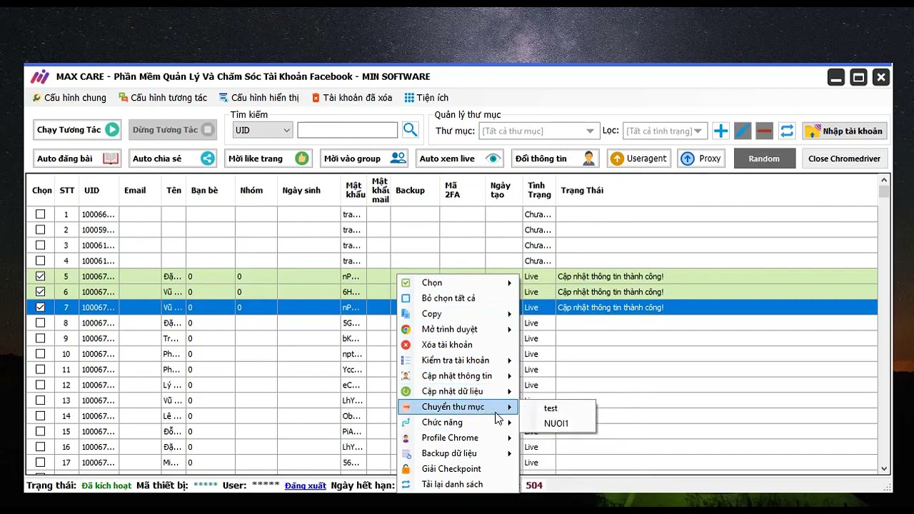 Maxcare dễ sử dụng