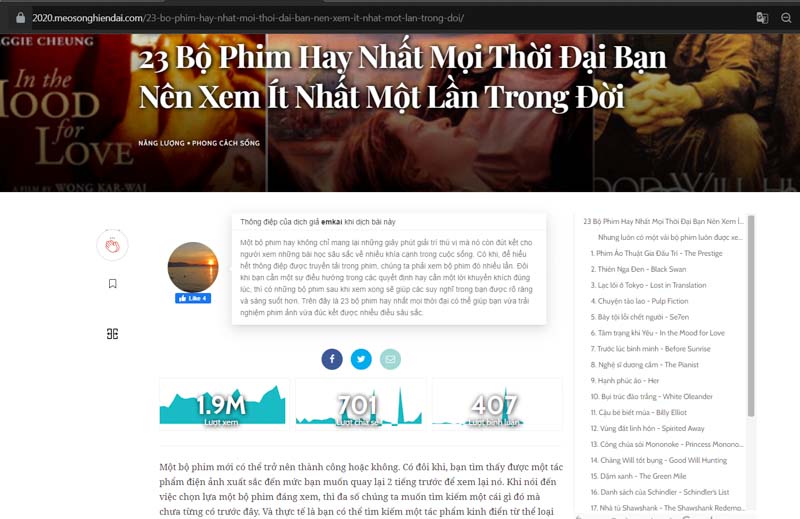 Trang web có DA thấp nhưng lại nằm top 1 Google 