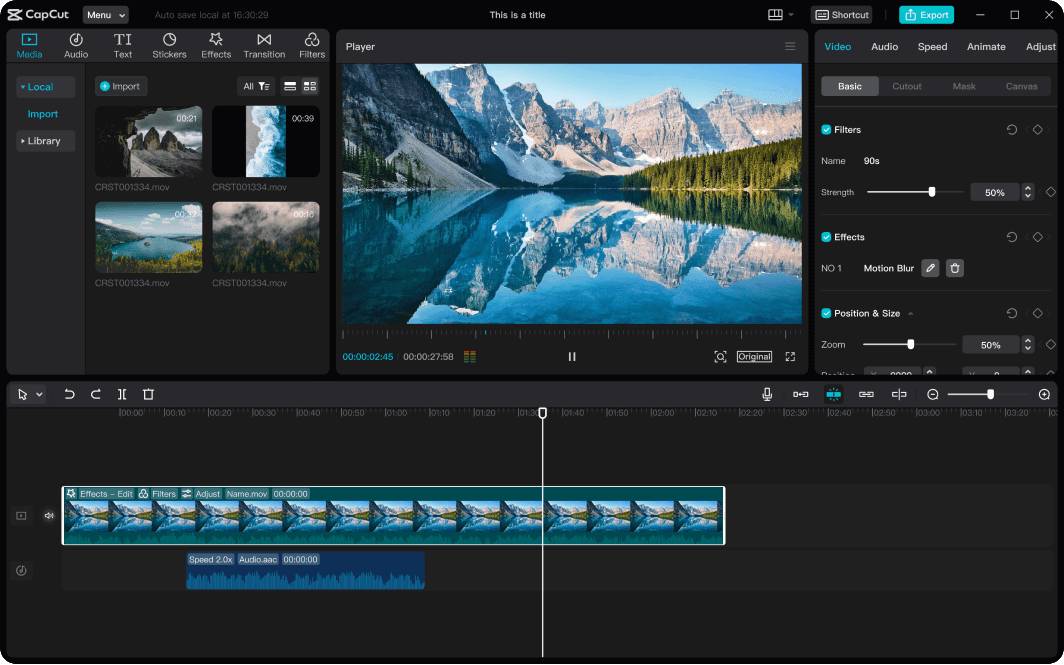 Tài khoản CapCut Pro