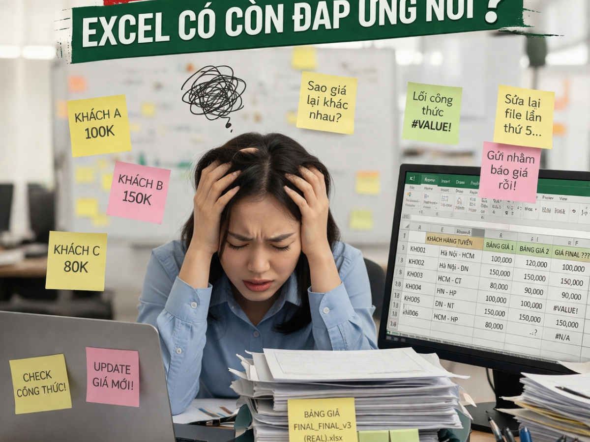 Cùng một tuyến, mỗi khách một giá – Excel có còn đáp ứng nổi?