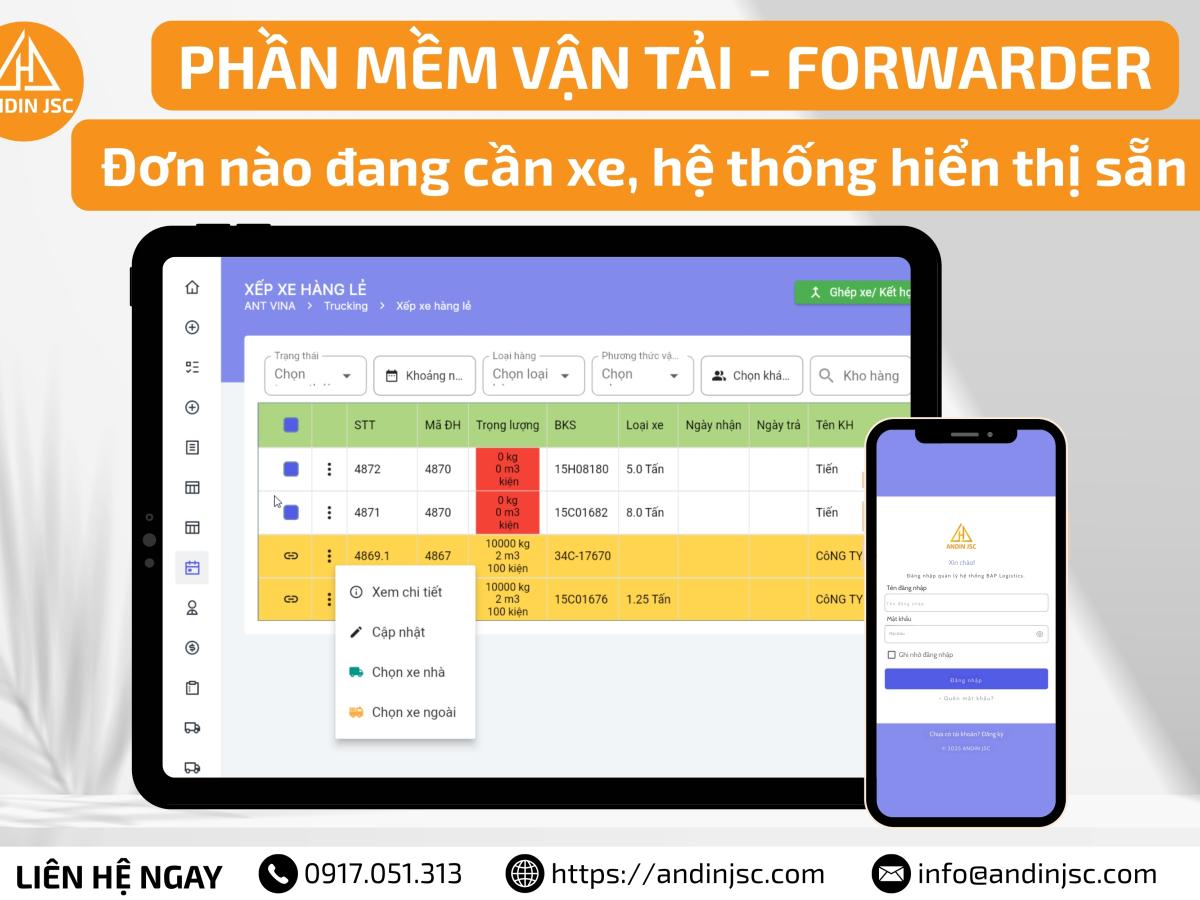 TẠO CHUYẾN NHANH – XEM CHUYẾN RÕ – TÍNH LƯƠNG CHUẨN: BỘ 3 TÍNH NĂNG THAY ĐỔI VẬN HÀNH DOANH NGHIỆP VẬN TẢI