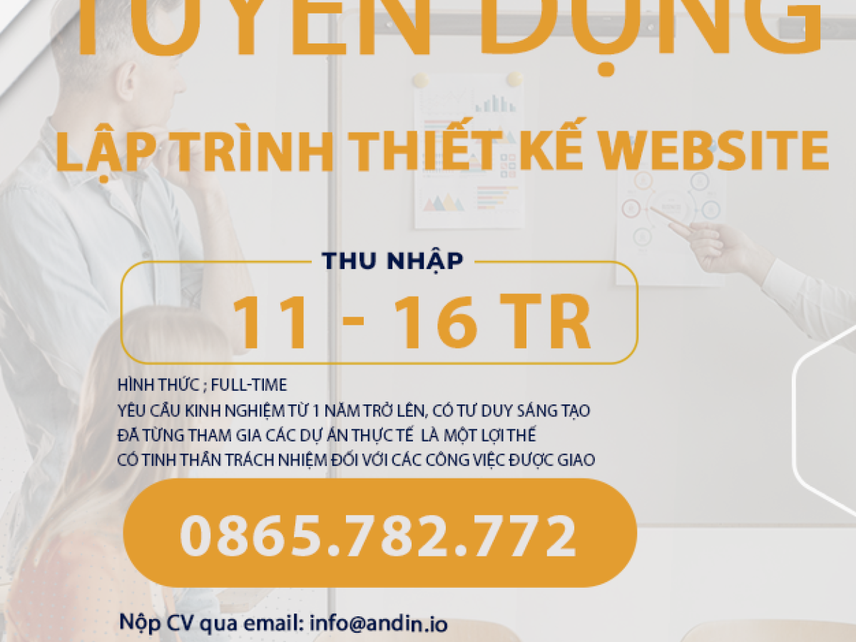 ANDIN JSC tuyển dụng Lập trình thiết kế website ANDIN JSC tuyển dụng Lập trình thiết kế website