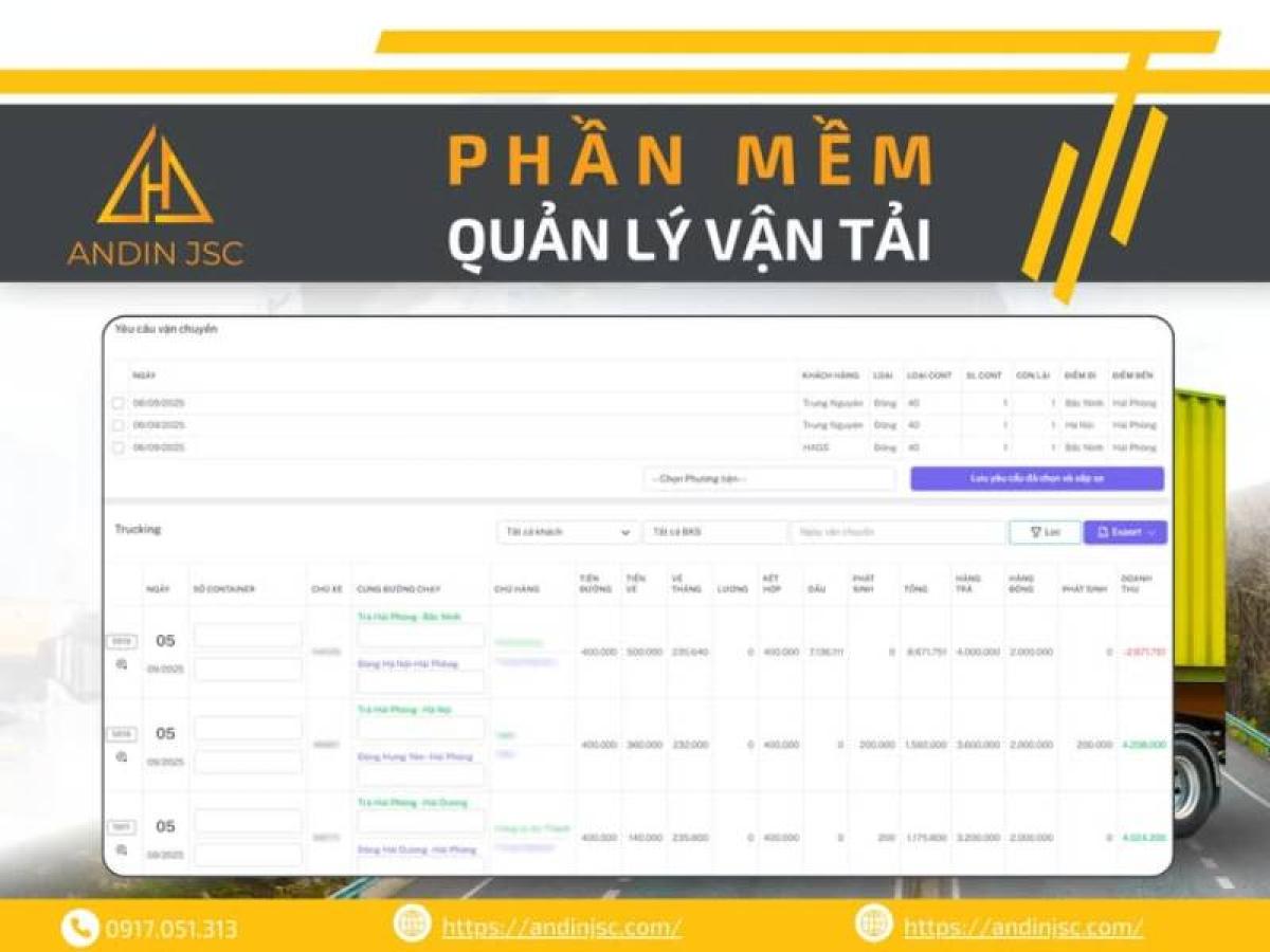 Phần Mềm Quản Lý Vận Tải – Giải Pháp Hiện Đại Thay Thế Excel Phần Mềm Quản Lý Vận Tải – Giải Pháp Hiện Đại Thay Thế Excel