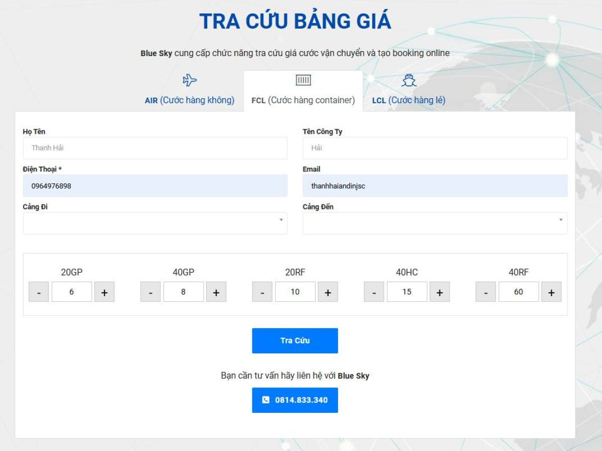 tra cứu cước vận chuyển tra cứu cước vận chuyển
