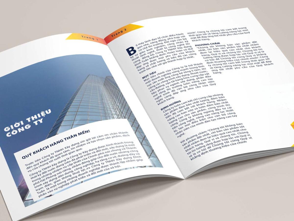 Tại sao nên thiết kế hồ sơ năng lực công ty xây dựng?