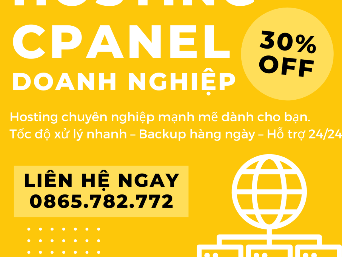 Bảng Giá Hosting Cpanel Doanh nghiệp