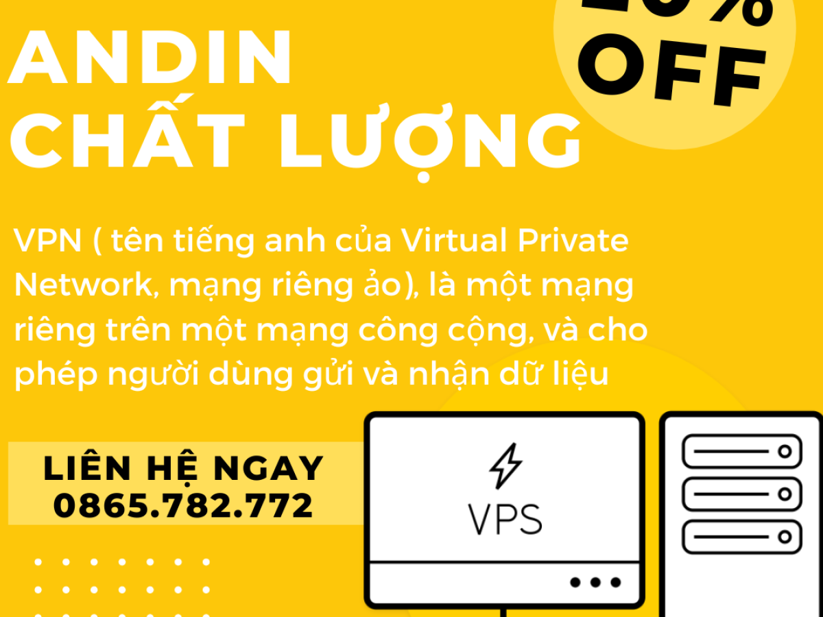 Bảng giá VPN Andin JSC Bảng giá VPN Andin JSC