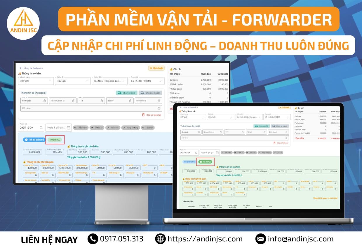 Thiết kế Phần Mềm Logistics