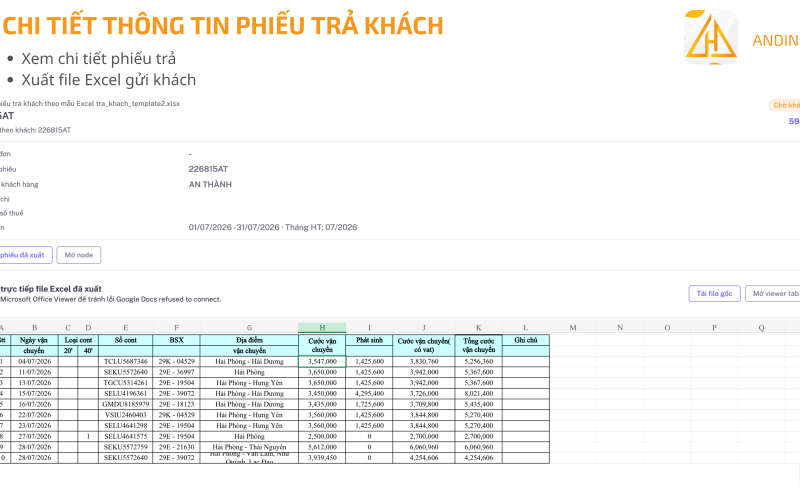 Phần Mềm Logistics Quản Lý Vận Tải Toàn Diện Cho Doanh Nghiệp
