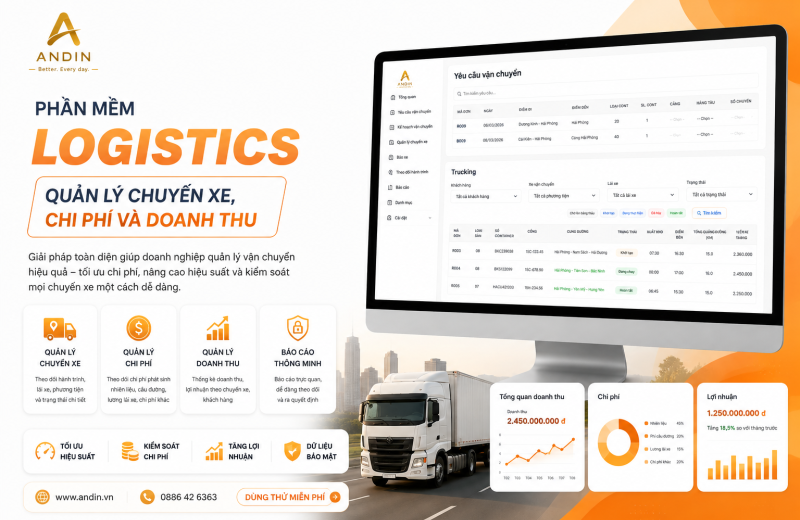Phần Mềm Logistics Quản Lý Chuyến Xe, Chi Phí Và Doanh Thu Phần Mềm Logistics Quản Lý Chuyến Xe, Chi Phí Và Doanh Thu