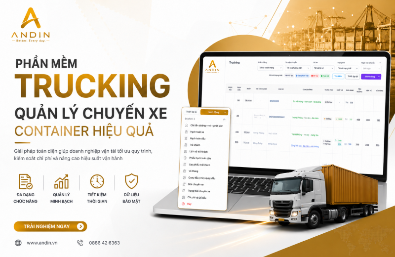 Phần Mềm Trucking Quản Lý Chuyến Xe Container Hiệu Quả Phần Mềm Trucking Quản Lý Chuyến Xe Container Hiệu Quả