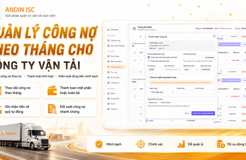 Quản Lý Công Nợ Theo Tháng Cho Công Ty Vận Tải Quản Lý Công Nợ Theo Tháng Cho Công Ty Vận Tải