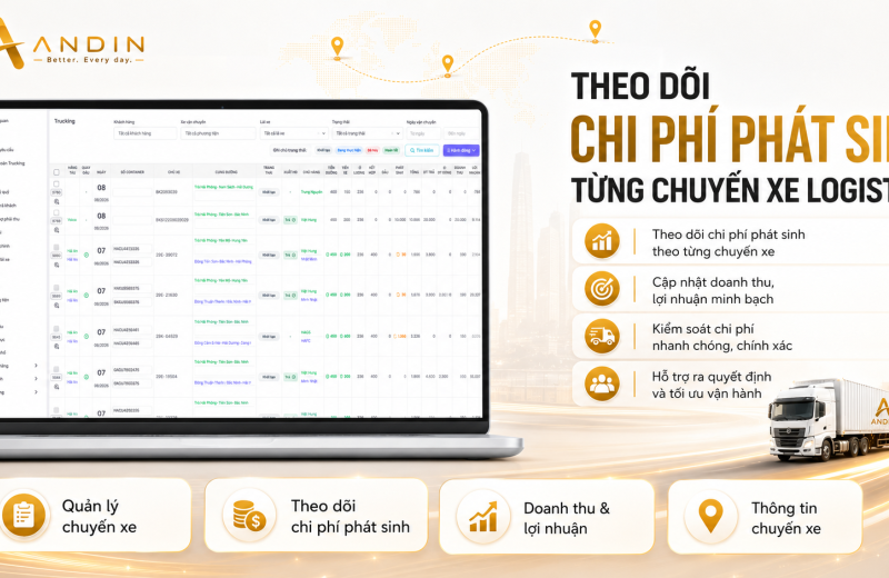 Theo Dõi Chi Phí Phát Sinh Từng Chuyến Xe Logistics