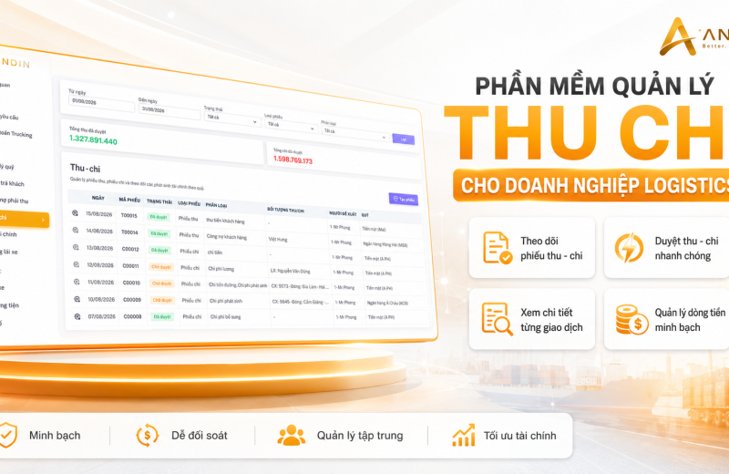 Phần Mềm Quản Lý Thu Chi Cho Doanh Nghiệp Logistics