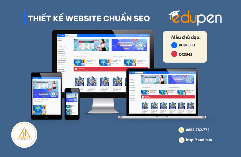Thiết kế website giáo dục edupen