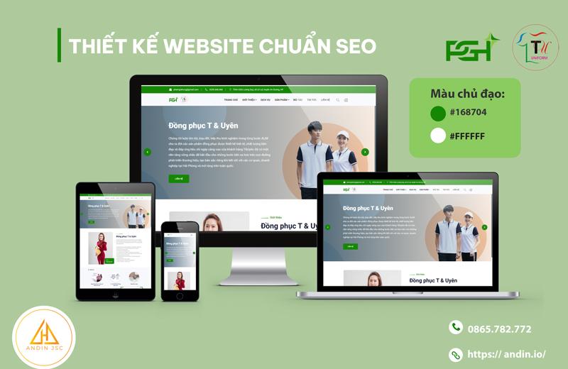 Thiết kế website đồng phục T & Uyên Thiết kế website đồng phục T & Uyên