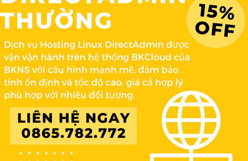 Bảng Giá Hosting Linux DirectAdmin thường 