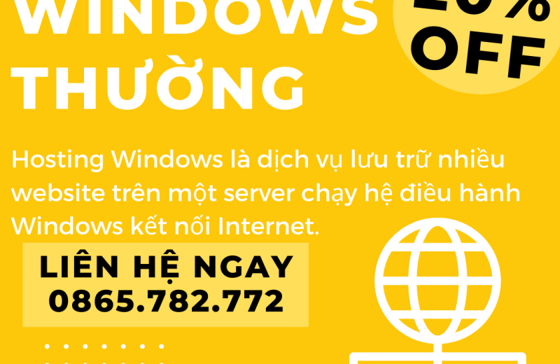 Bảng Giá Hosting Windows thường Bảng Giá Hosting Windows thường