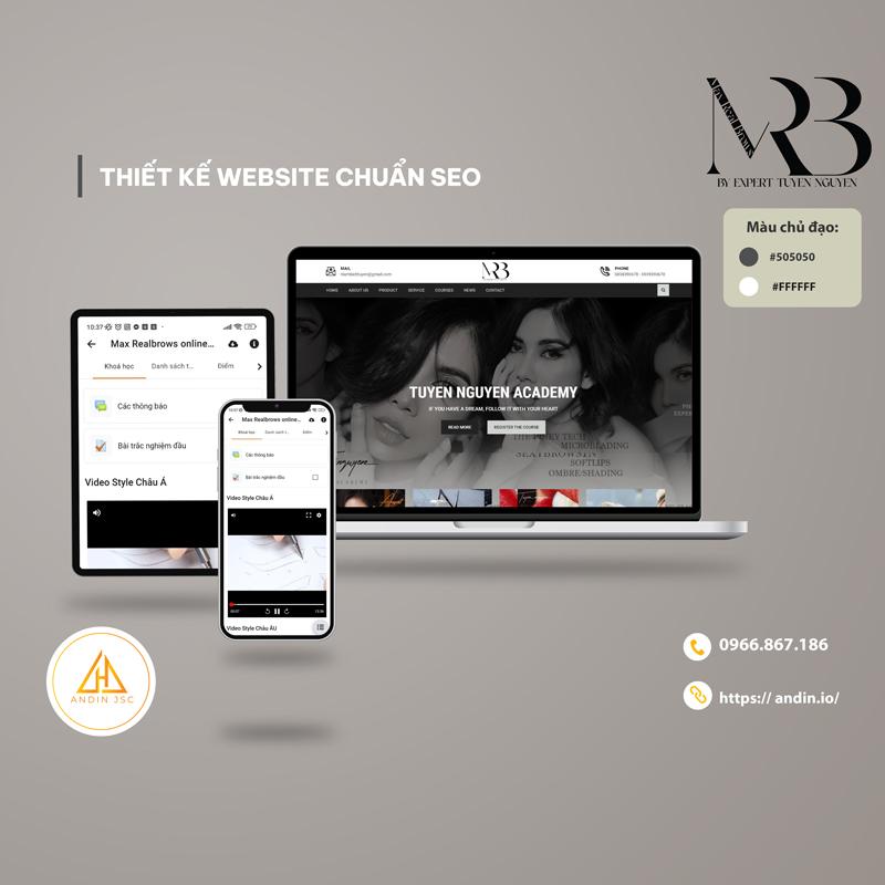 Thiết kế website đào tạo Tuyền Nguyễn Thiết kế website đào tạo Tuyền Nguyễn