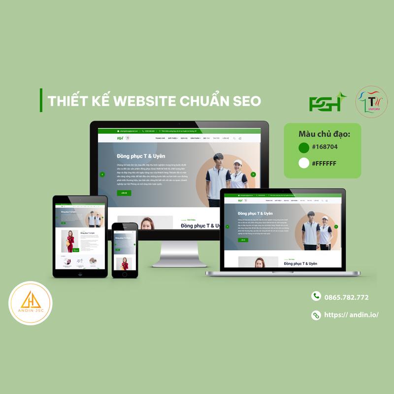 Thiết kế website đồng phục T & Uyên Thiết kế website đồng phục T & Uyên