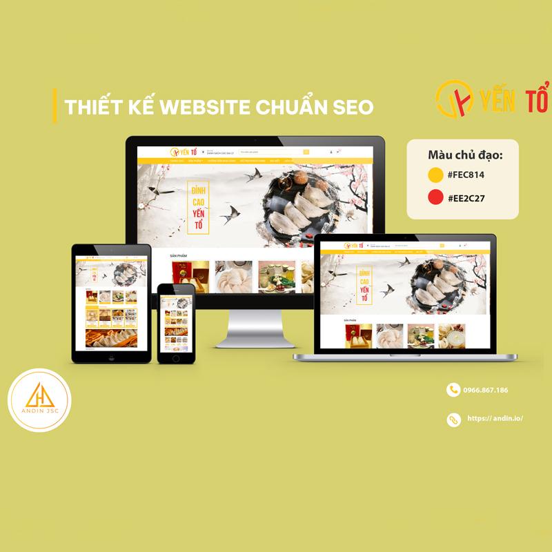 Thiết kế webiste bán hàng cho Yến Tổ Thiết kế webiste bán hàng cho Yến Tổ