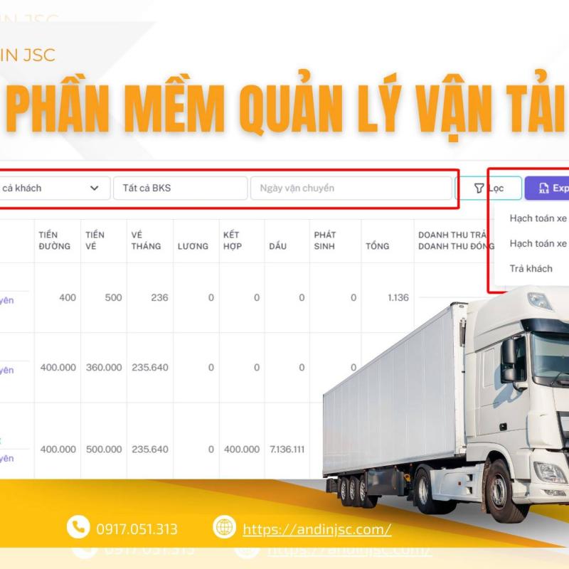 Phần Mềm Trucking – Giải Pháp Tự Động Hóa Báo Cáo Cho Doanh Nghiệp Vận Tải