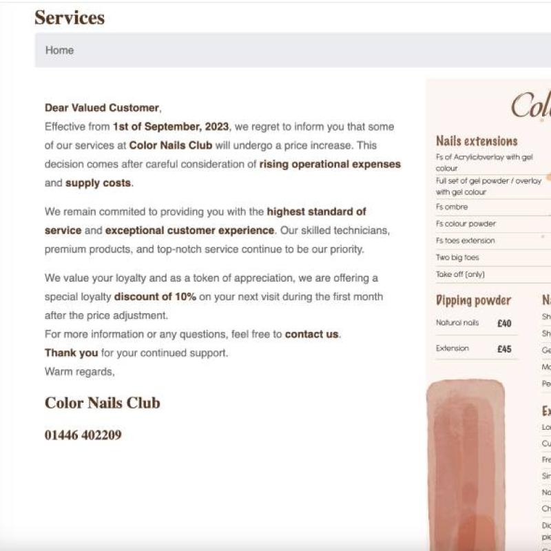 Website nails