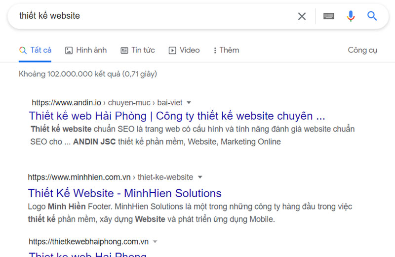 Đặt từ khóa bên trái sát đầu giúp bài viết chuẩn seo